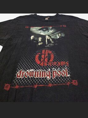 Vintage Drowning Pool 2007 Tour T-Shirt Black